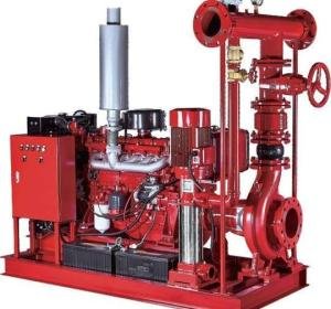 Diesel engine driven fire pump