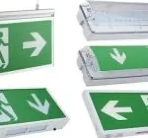 Illuminated emergency exit sign